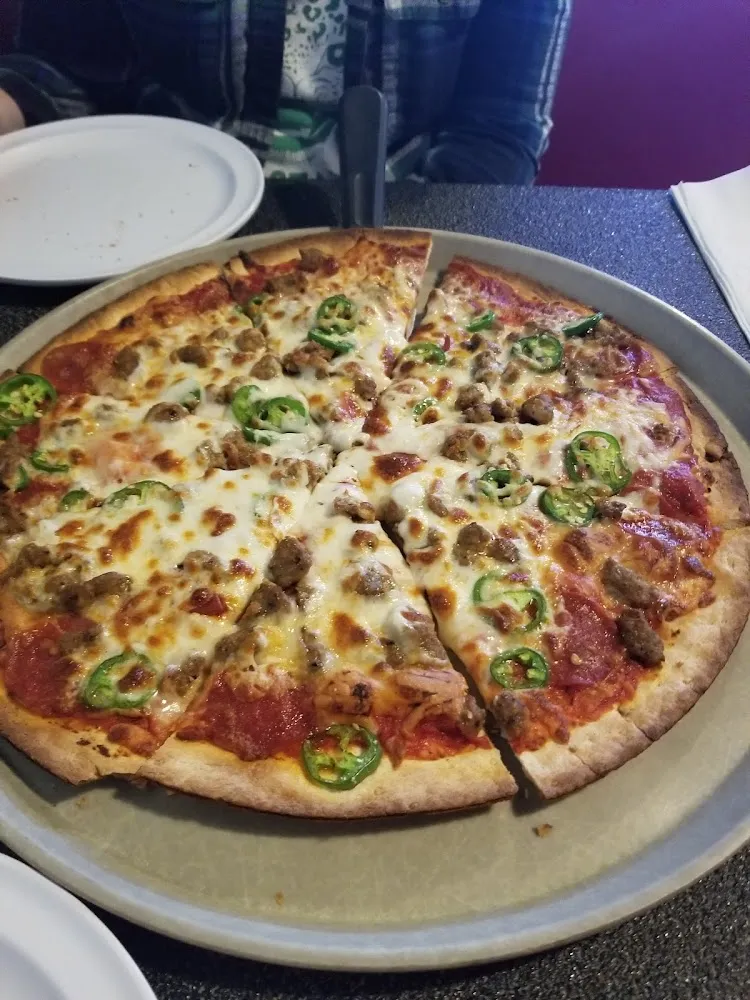 Sausage Pepperoni and Fresh Jalapenos